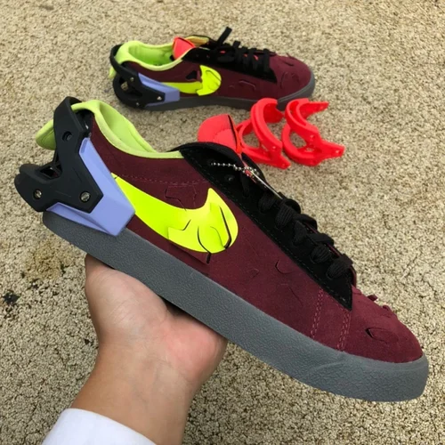 Acronym x Nike Blazer Low Wine Red - Functional Sneakers