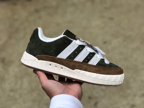 HUMAN MADE x Adidas Adimatic Green Brown Retro Sneakers HP9914