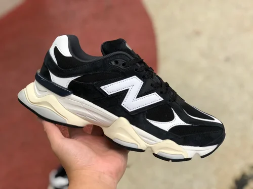 New Balance 9060 Black Cream Retro Dad Shoes U9060AAA