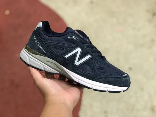 New Balance 990 Navy Blue Retro Running Shoes M990NV4