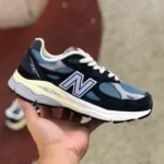 NB M990 Navy Blue New Balance M990 Unisex Retro Running Shoes M990TE3