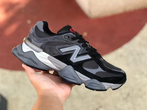 New Balance 9060 Black Grey Retro Casual Shoes U9060BLK