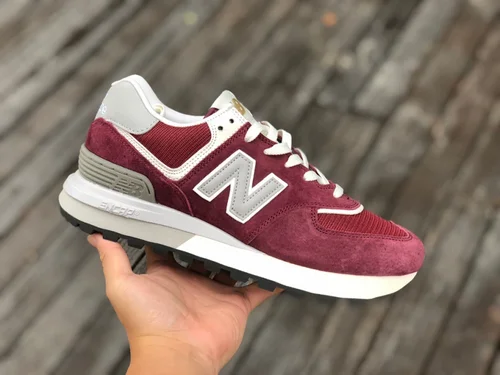 New Balance 574 Wine Red Retro Casual Running Shoes U574LGAA