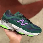 New Balance 9060 Green Pink Retro Running Shoes U9060GRE