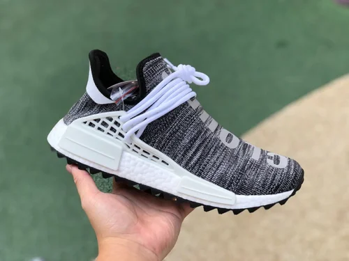 NMD Human Race Trail Black White Grey Running Shoes AC7359