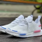 Adidas NMD V3 White Blue Red Running Shoes GX3379