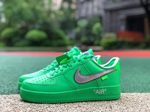 OFF-WHITE x Nike Air Force 1 Light Green Spark DX1419-300