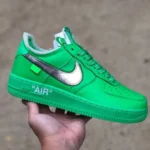 Nike Air Force 1 AF1 Green Art Gallery OW Collaboration Sneakers DX1419-300