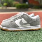 Nike Dunk Low Grey White Gum Rubber Sole Sneakers DO7412-995