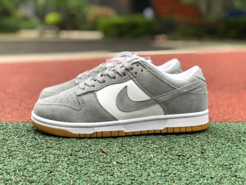 Nike Dunk Low Grey White Gum Rubber Sole Sneakers DO7412-995