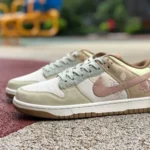 Nike Dunk Low Beige Green Pink Corduroy Retro Sneakers DQ5076-121