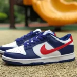 Nike Dunk Low White Blue Red Retro Sneakers DD1503-119