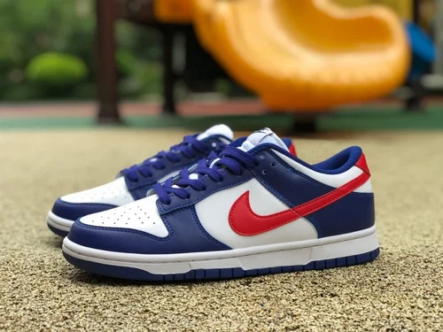 Nike Dunk Low White Blue Red Retro Sneakers DD1503-119