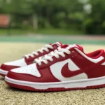 Nike Dunk Low White Red Retro Sneakers DD1391-602