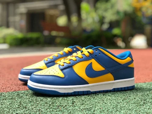 Nike Dunk Low "Warriors" Blue Yellow Retro Sneakers DD1391-402