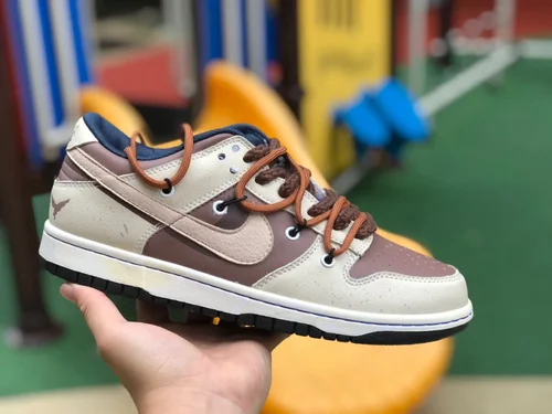 Nike Dunk Low Beige Brown Strap Retro Sneakers DH9765-300