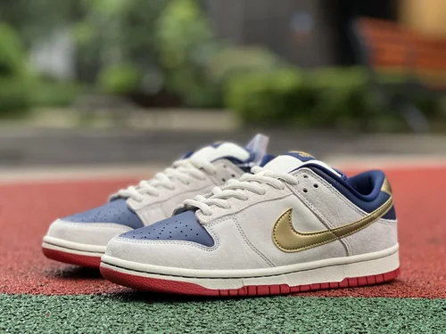 Nike SB Dunk Low Pro Old Spice White Blue Gold 304292-272