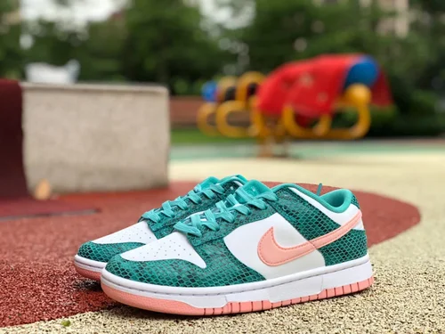 Nike Dunk Low Snake Skin White Green Pink DR8577-300