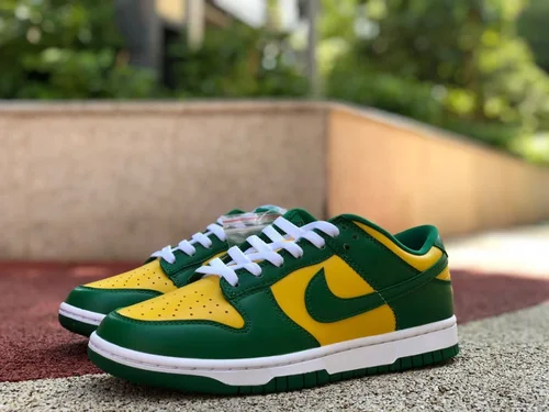 Nike Dunk Low SP Brazil Yellow Green Casual Sneakers CU1727-700