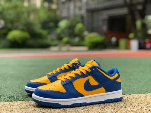 Pure Original Nike Dunk Low Retro "UCLA" Blue Yellow Sneakers DD1391-402