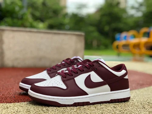 Nike Dunk Bordeaux Red White Retro Low-Top Sneakers DD1503-108