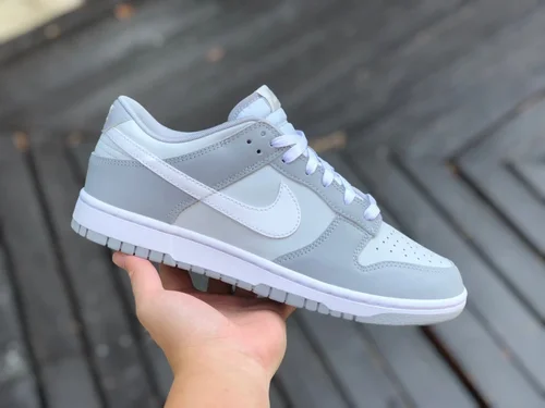 Pure Original Nike Dunk Low Grey White Retro Sneakers DJ6188-001