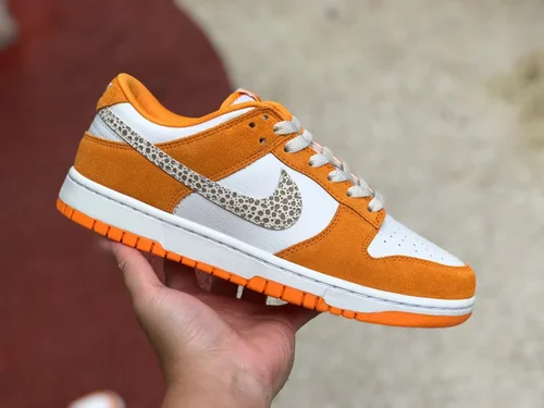 Nike Dunk Low Safari Swoosh Orange White DR0156-800