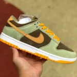 High-Quality Nike Dunk Low "Dusty Olive" Green Brown Orange Retro Sneakers DH5360-300