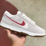 High-Quality Nike Low SE 85 Women's Grey Red Double Hook Sneakers DO9457-100