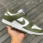 Nike Dunk Low White Olive Green Retro Casual Sneakers DD1503-120