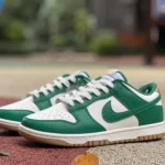 High-Quality Nike Dunk Low Gold Green Retro Sneakers FB7173-131