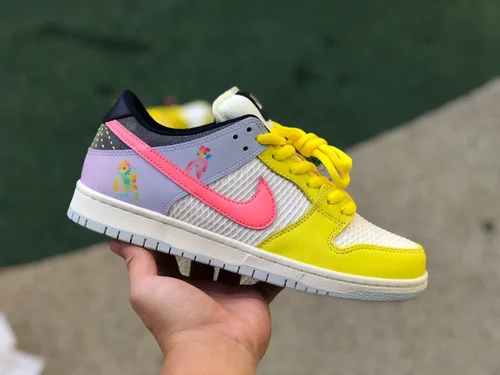 Nike SB Dunk Low Be True Yellow White Pink DX5933-900