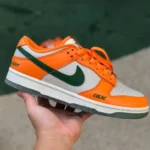 Florida A&M x Nike Dunk Low White Orange Retro Sneakers DR6188-800