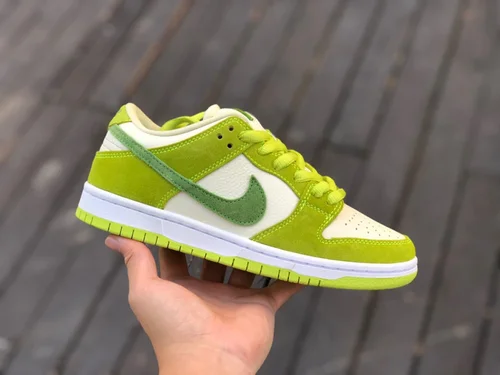 Pure Original Nike SB Dunk Low White Green Apple Retro Sneakers DM0807-300