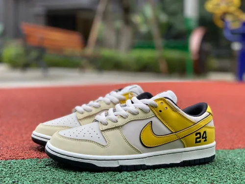 Kobe Bryant x SB Dunk Low Cream Yellow Retro Sneakers LF2428-004