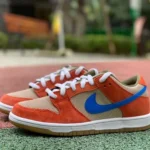 Nike SB Dunk Low Pro Corduroy Orange Blue BQ6817-201