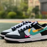 Nike Dunk Low Multi Black White Color Hook FD4623-131