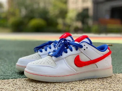 Nike Dunk Low White Blue Red Rabbit Year FD4203-161