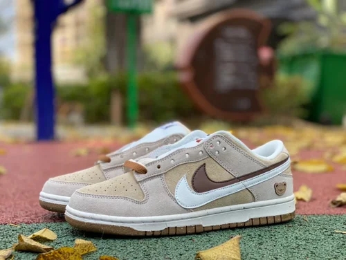 Nike Dunk Low SE85 Double Hook Beige Brown Retro Sneakers DO9457-100