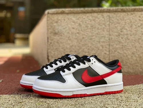 Nike Dunk Low White Black Red Retro Casual Sneakers FD9762-061