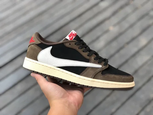 Travis Scott x Air Jordan 1 Low CQ4277-001 Brown Pure Version