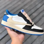 Travis Scott x Air Jordan 1 Low DM7866-140 Fragment Blue White Pure Version