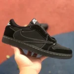 Travis Scott x Air Jordan 1 Low DM7866-001 Black Cat S2 Version