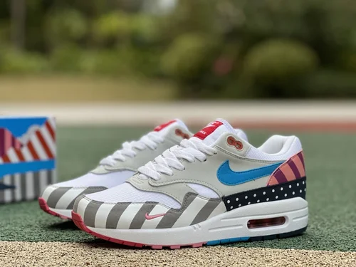 Parra x Nike Air Max 1 Color Block Retro Running Shoes AT3057-100