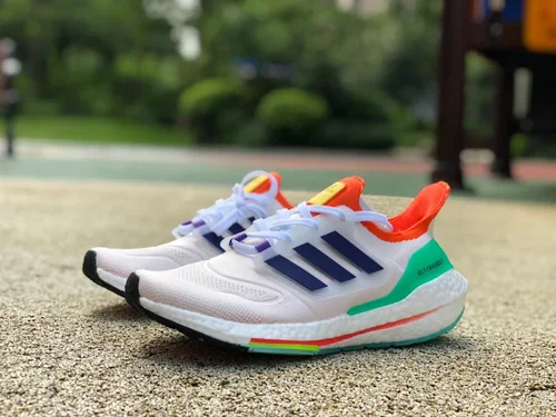 adidas UltraBoost 22 White Green Orange GY8688