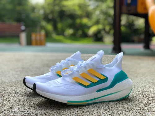 adidas UltraBoost 22 White Yellow Green GX5463