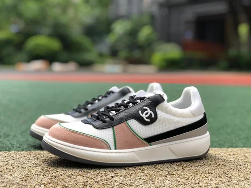 CHANEL 22 Panda Sneakers in White Pink and Black