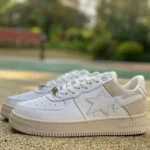 BAPE STA SK8 Low-Top Shoes in Cloud White