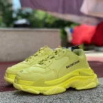 Balenciaga Yellow Triple S Vintage Dad Shoes