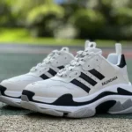 Balenciaga Adidas White Triple S Vintage Dad Shoes